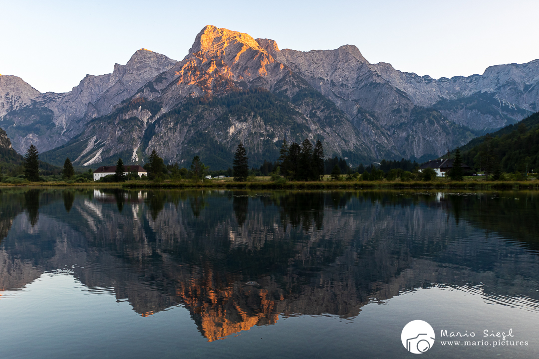 Almsee bei Sonnenuntergang