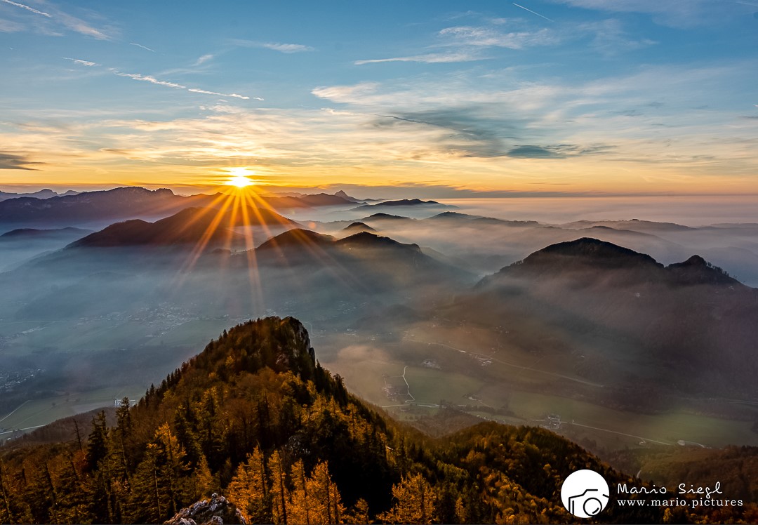 Sonnenuntergang am Dürres Eck