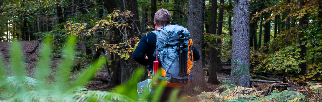 Mit dem Lowepro Powder unterwegs im Pfälzerwald.