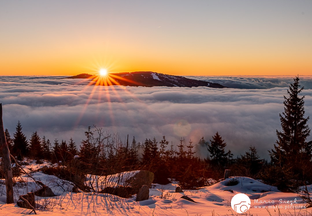 Sonnenaufgang am Plöckenstein