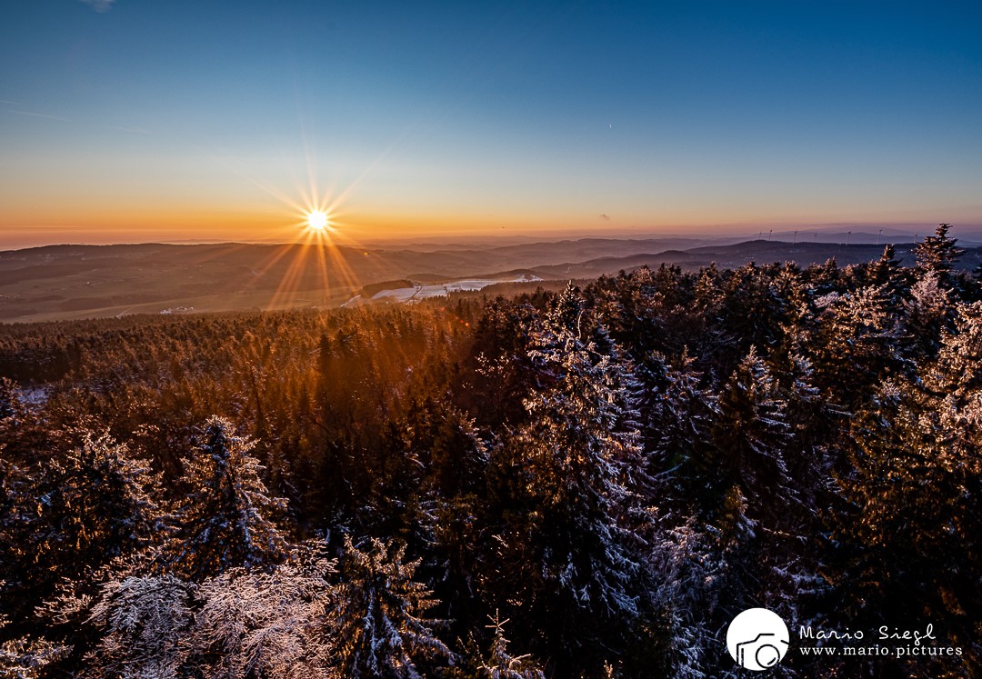 Sonnenuntergang auf der Sternsteinwarte